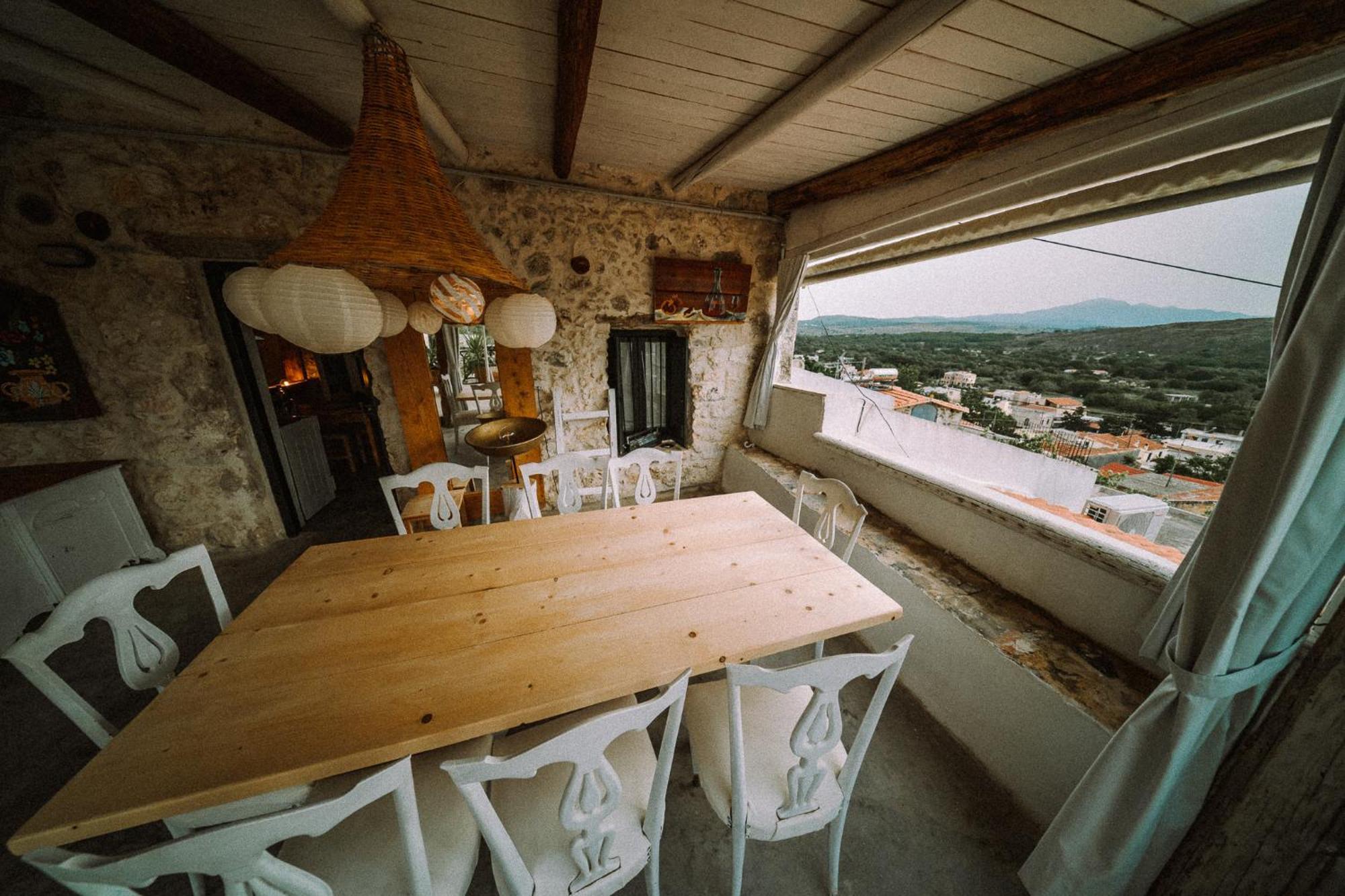 Villa Antonia'S Stonebuilt Mansion With A Private Pool Arménoi Exterior foto