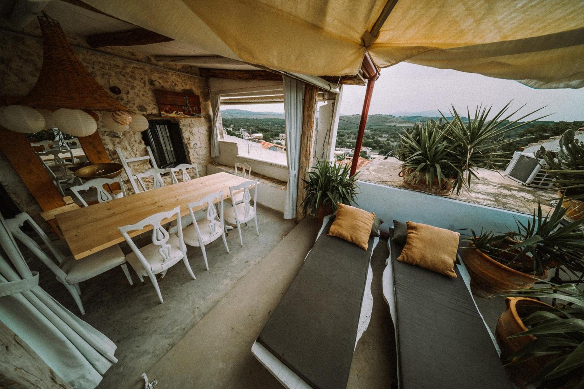 Villa Antonia'S Stonebuilt Mansion With A Private Pool Arménoi Exterior foto